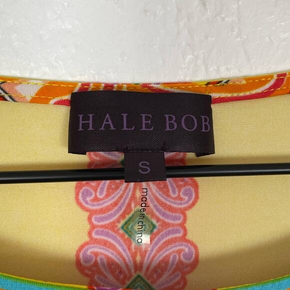 Hale Bob Multicolor Printed 3/4 Sleeve Dress Size Small - Picture 3 of 4